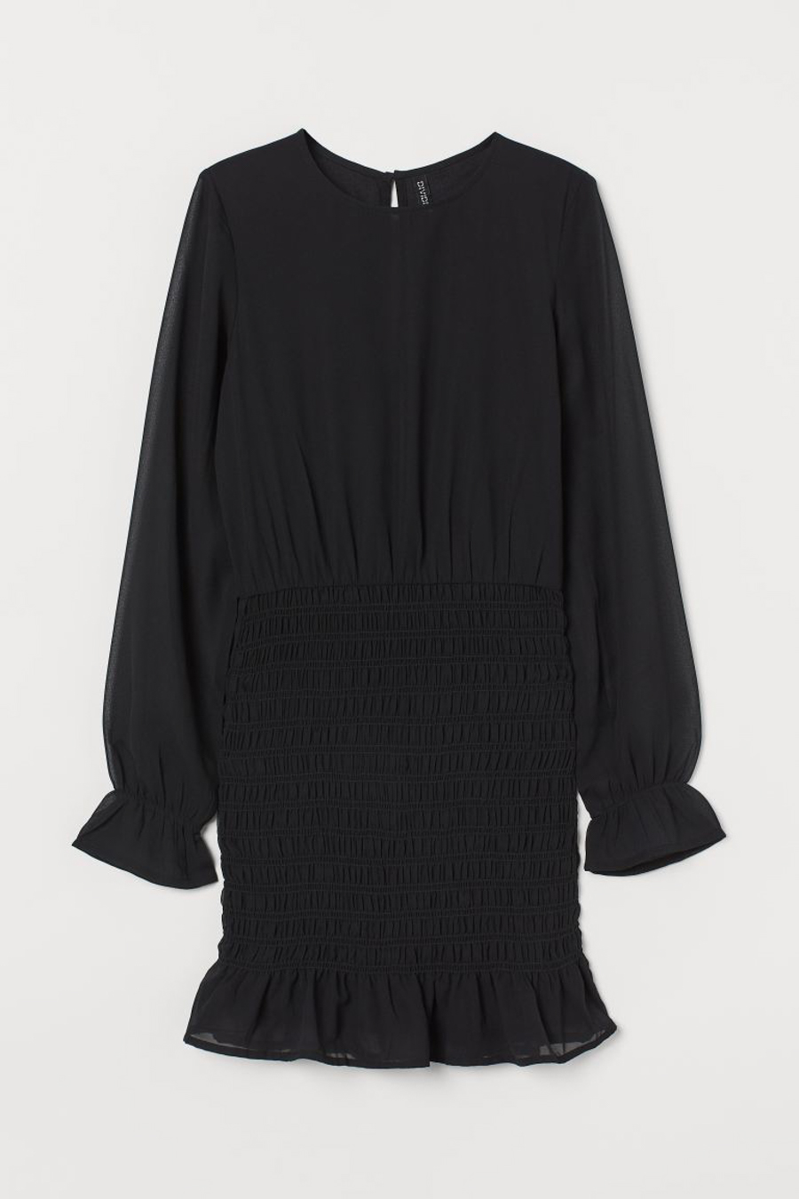 

Платье женское H&M 918905001 черное 40 EU, Черный, 918905