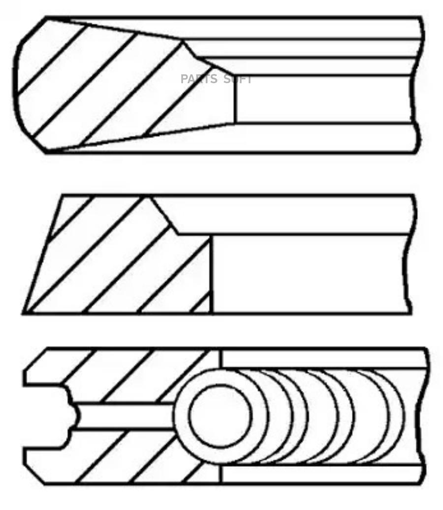 

Кольца Dm127.00 Std [2.385-3.5-3.5] 1 Пор. Scania Goetze арт. 08-437600-00