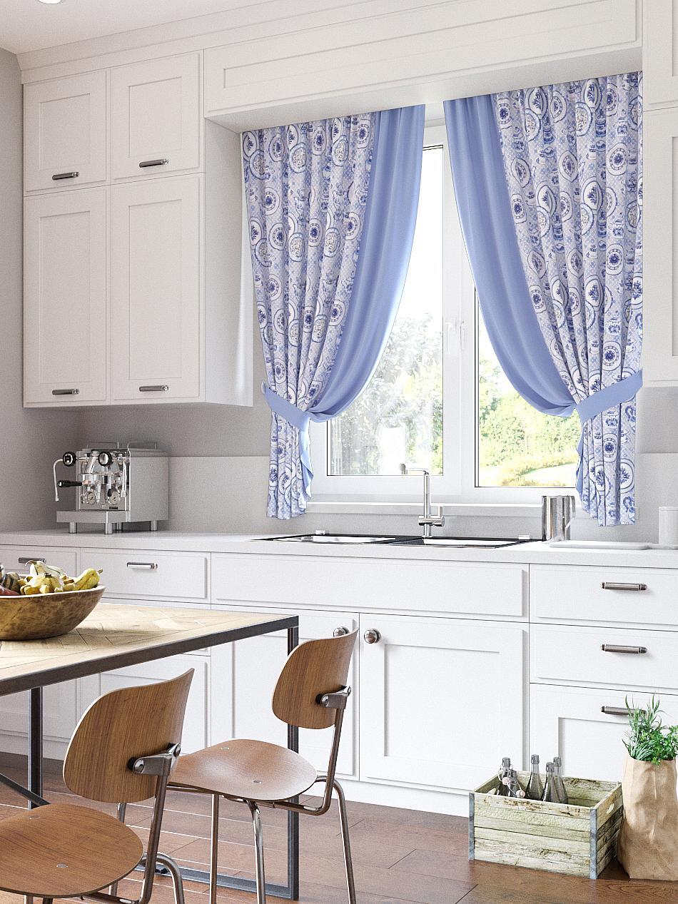 

Комплекты штор AT HOME Джесика высота 180 см, ширина 150 см, Синий/Голубой, 920182