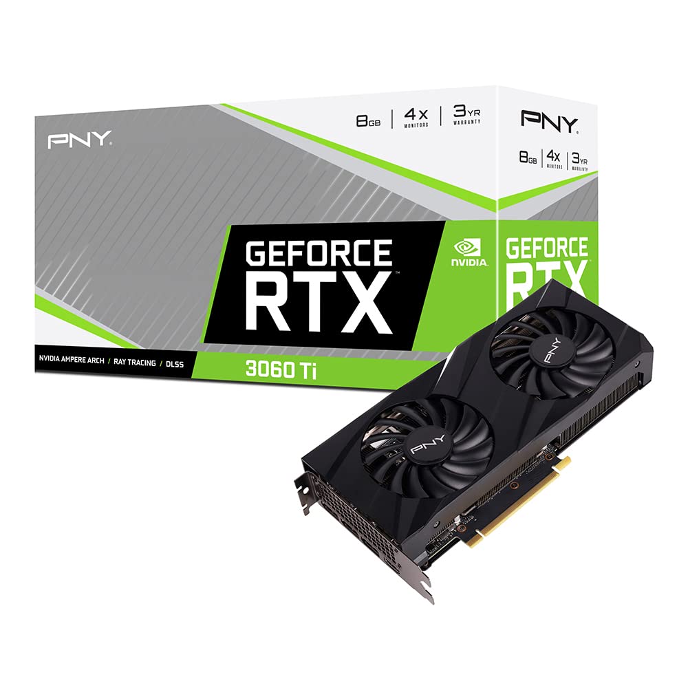 фото Видеокарта pny nvidia geforce rtx 3060 ti (vcg3060t8ldfbpb1)