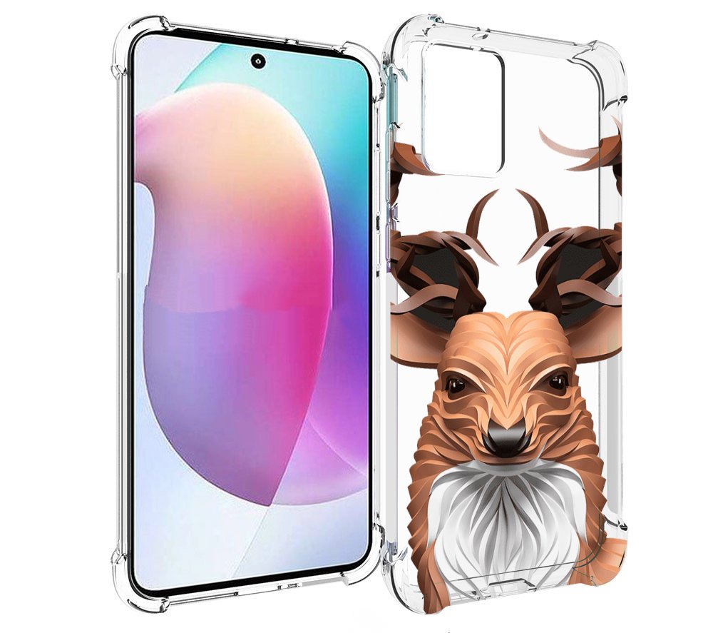 

Чехол MyPads 3D-олень для Motorola Edge 30 Neo, Прозрачный, Tocco