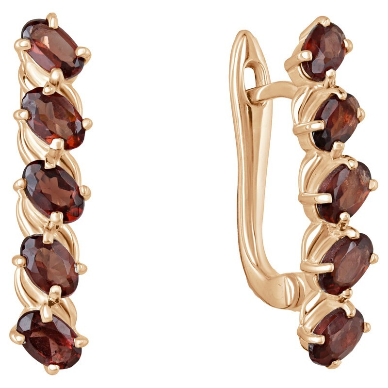 

Серьги из серебра с гранатом LAZURIT-ONLINE 7976PG, 7976PG