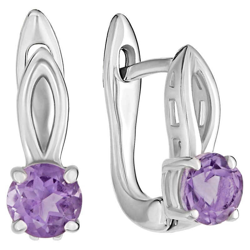 

Серьги из серебра с аметистом LAZURIT-ONLINE 7714AG, 7714AG