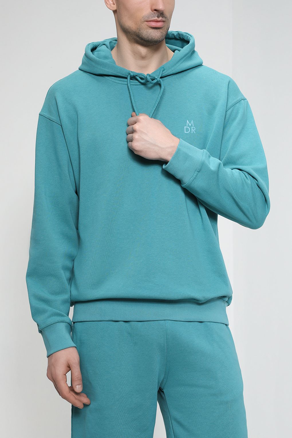 

Толстовка мужская MARCO DI RADI MDR230411265CD бирюзовая 2XL, MDR230411265CD