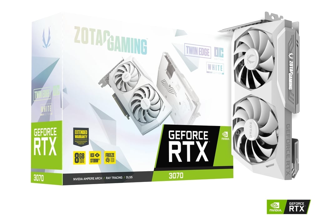 

Видеокарта Zotac NVIDIA GeForce RTX 3070 8 ГБ (ZT-A30700J-10PLHR), GeForce RTX 3070