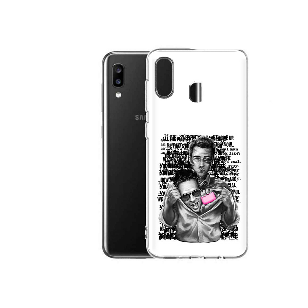 

Чехол MyPads Tocco для Samsung Galaxy A20 бойцовский клуб, Прозрачный, Tocco