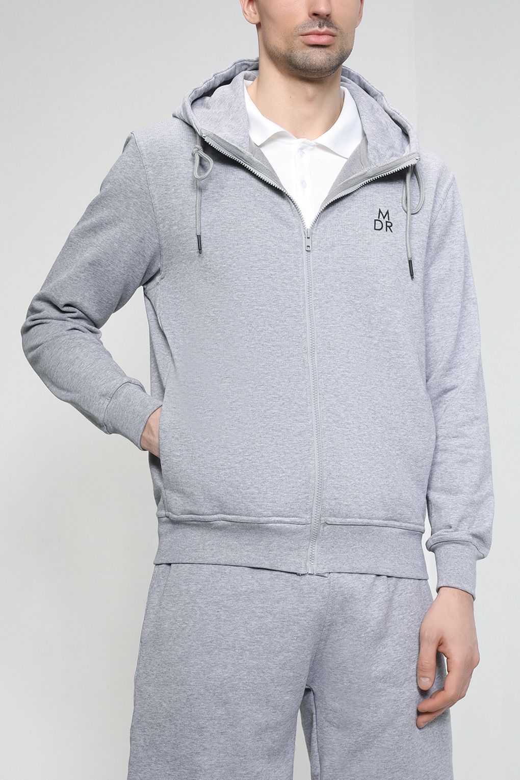 

Толстовка мужская MARCO DI RADI MDR230411263CD серая 2XL, Серый, MDR230411263CD