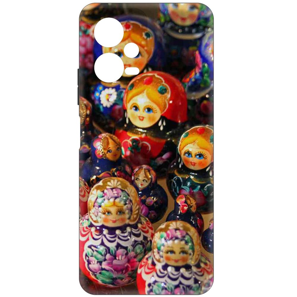 

Чехол-накладка Софт Матрешка для Poco X5, Черный