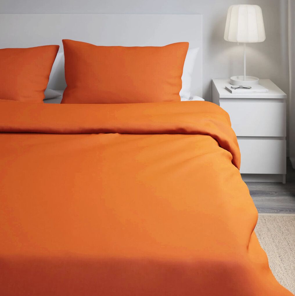 

Простыня Maktex из бязи на резинке 90x200x30 Оранжевый, Простыни из бязи на резинке