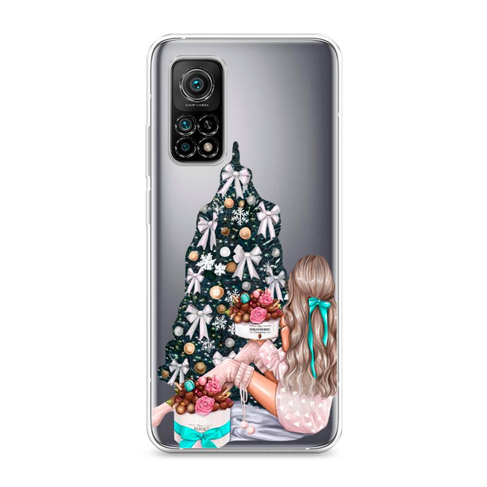 

Чехол на Xiaomi Mi 10T "New Year", Зеленый;бежевый;голубой, 39350-5