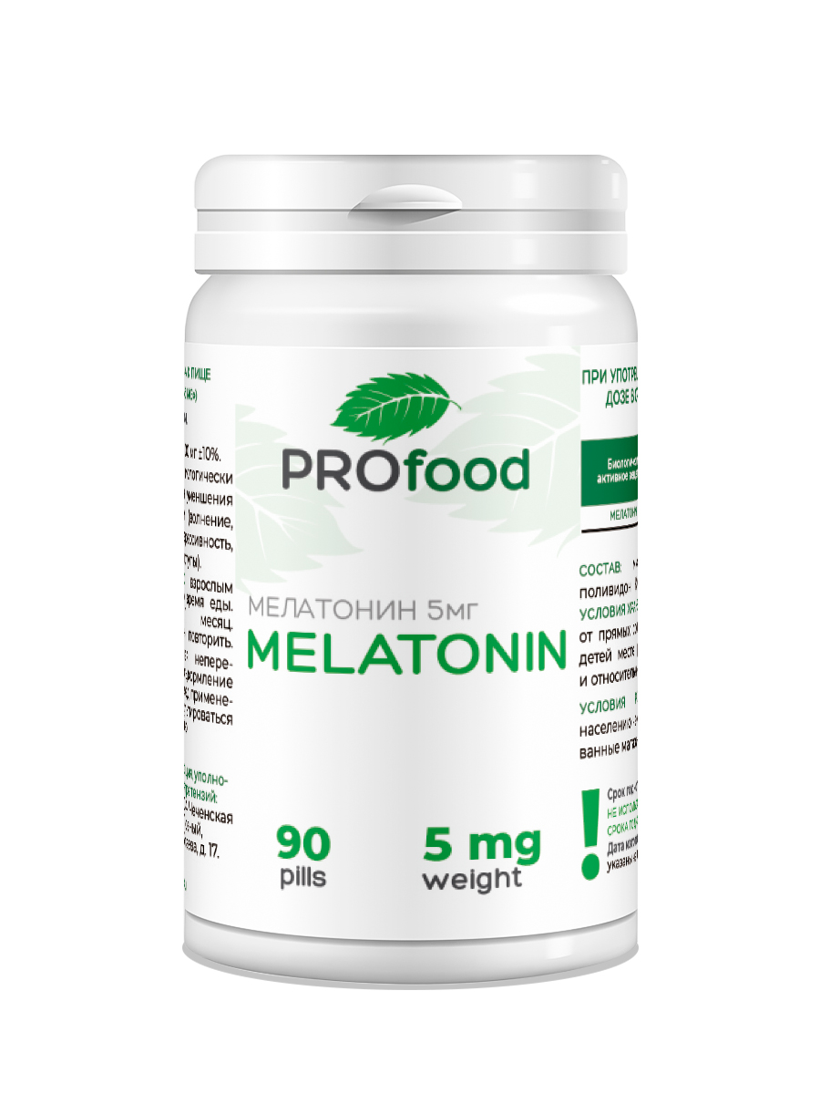 Мелатонин Pro Food 5мг 90 таблеток