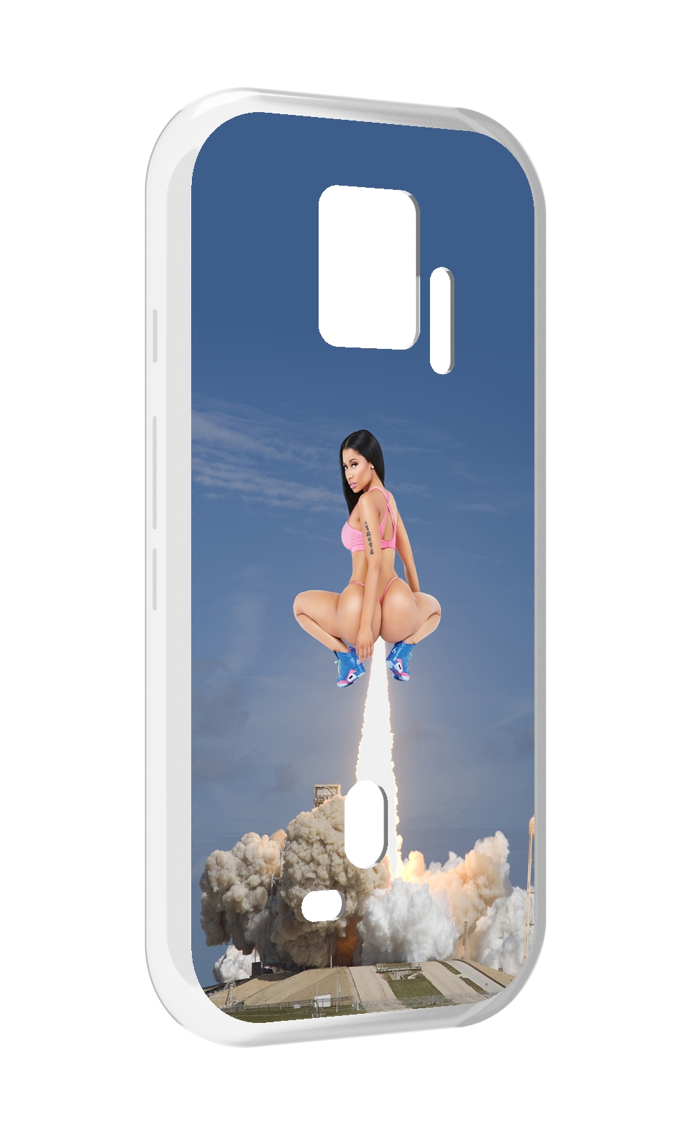 Чехол MyPads ники-минаж-ракета детский для ZTE Nubia Red Magic 7S Pro