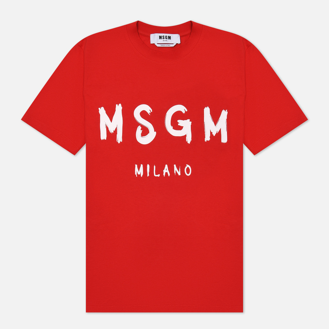 

Футболка женская MSGM 2000MDM510 200002 18 красная M, 2000MDM510 200002 18