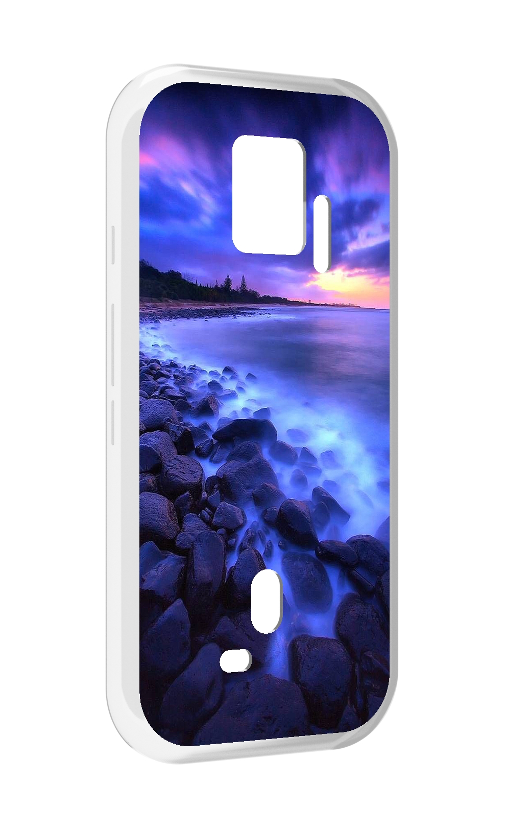 

Чехол MyPads неоновый берег для ZTE Nubia Red Magic 7S Pro, Прозрачный, Tocco