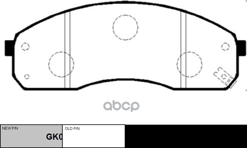 

Тормозные колодки Ctr передение для Kia Carnival 2001-, Sedona 2000- GK0519