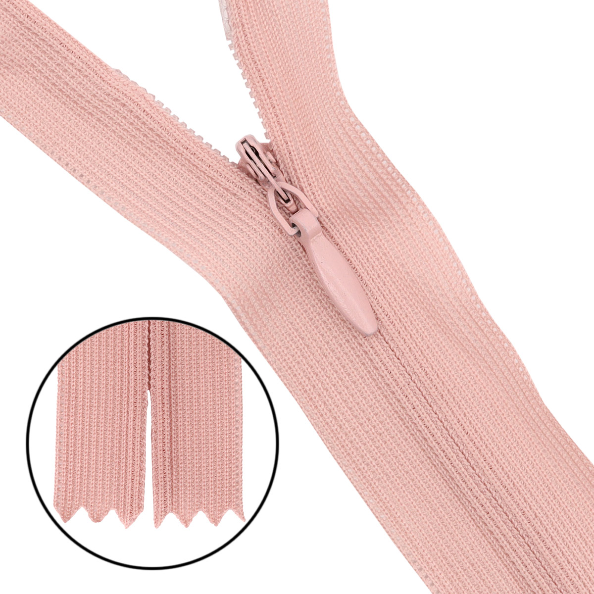 

Молния потайная неразъёмная АЙРИС Т3, 20 см, нейлон (344 бежево-розовый), 10 шт, Бежевый;розовый, 10120