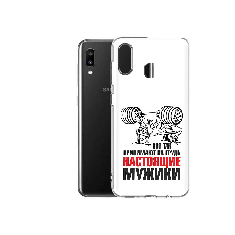 

Чехол MyPads Tocco для Samsung Galaxy A20 бодибилдинг для мужиков, Прозрачный, Tocco