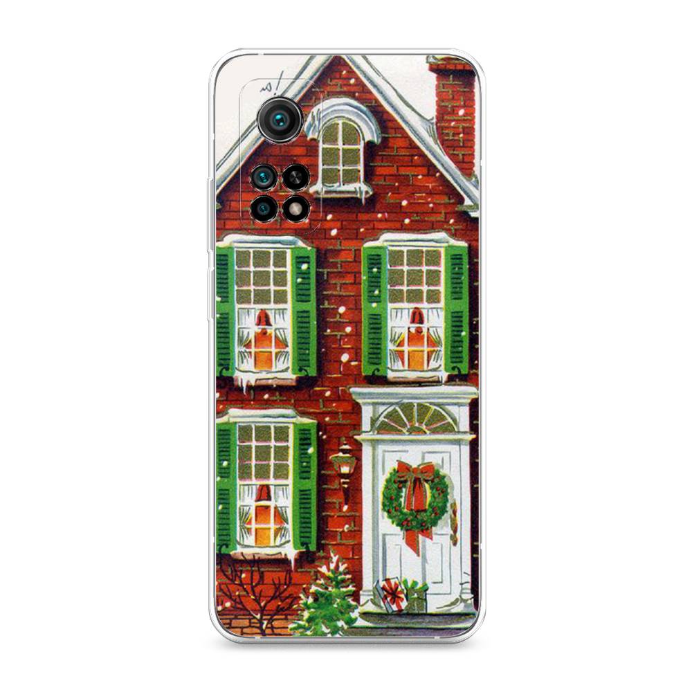 

Чехол на Xiaomi Mi 10T "Рождественский дом", Зеленый;красный;белый, 39350-5