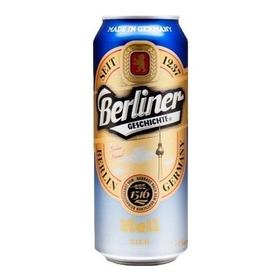 

Пиво Berliner Geschichte Helles Lager светлое фильтрованное пастеризованное 500 мл