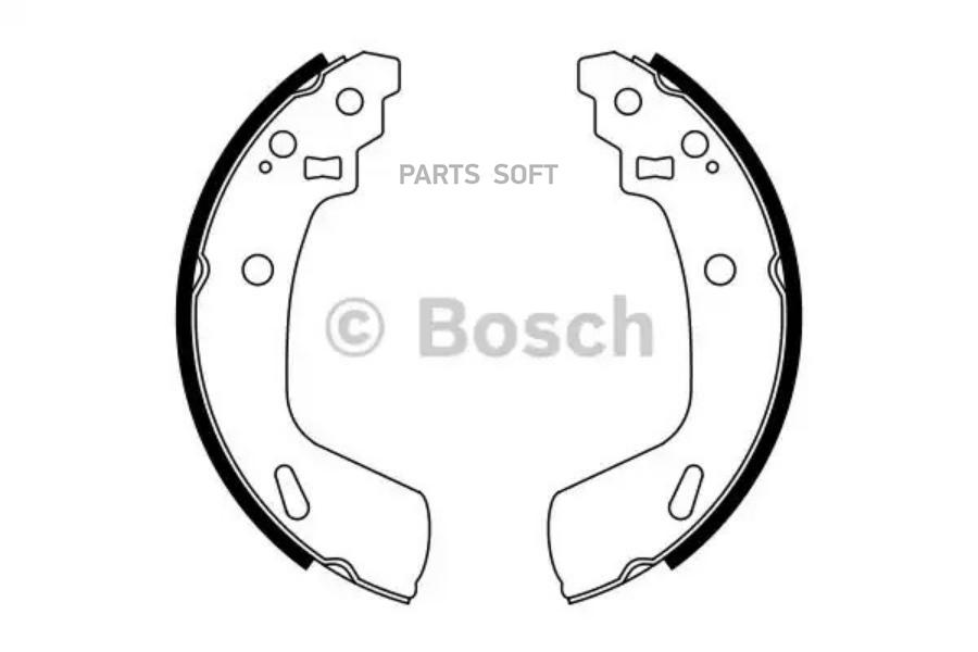 

Тормозные колодки Bosch задние барабанные 986487775