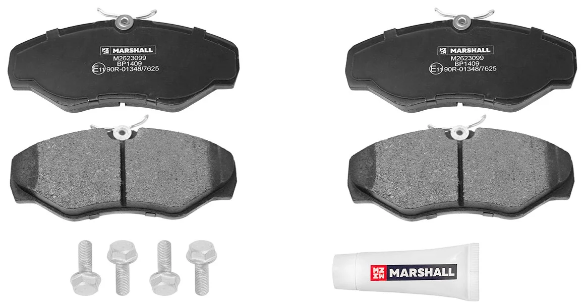 

Тормозные колодки MARSHALL Autoparts передние дисковые m2623099