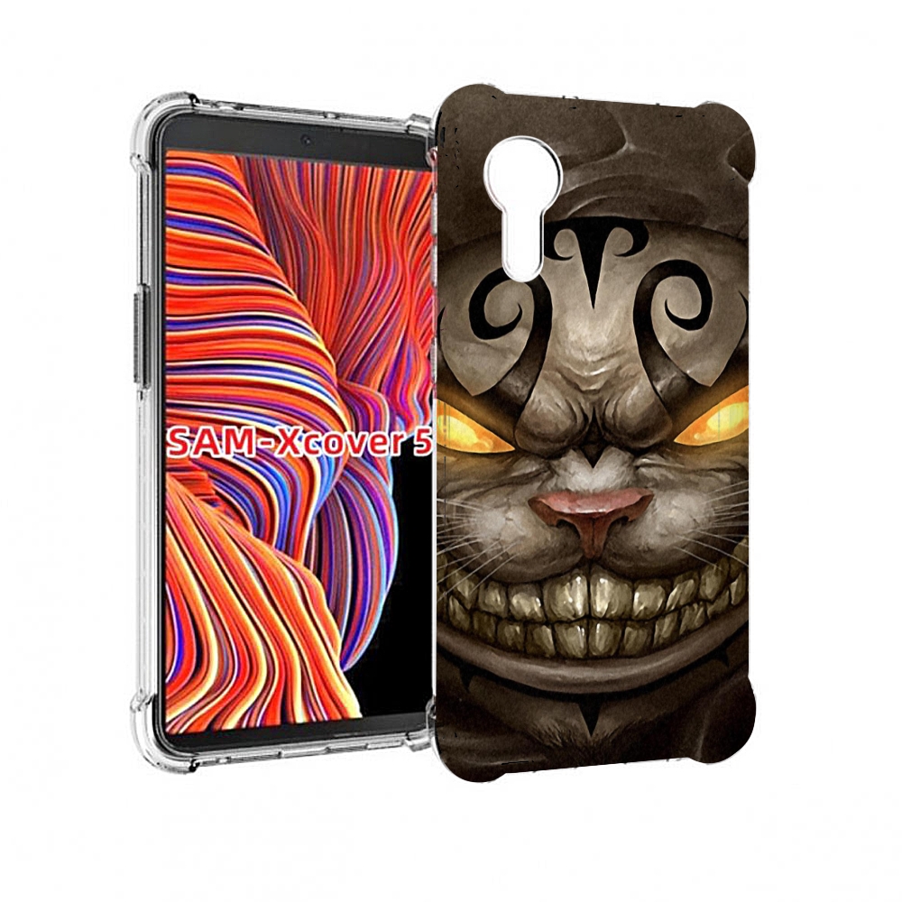 

Чехол MyPads злой котик с желтыми глазами для Samsung Galaxy Xcover 5, Прозрачный, Tocco