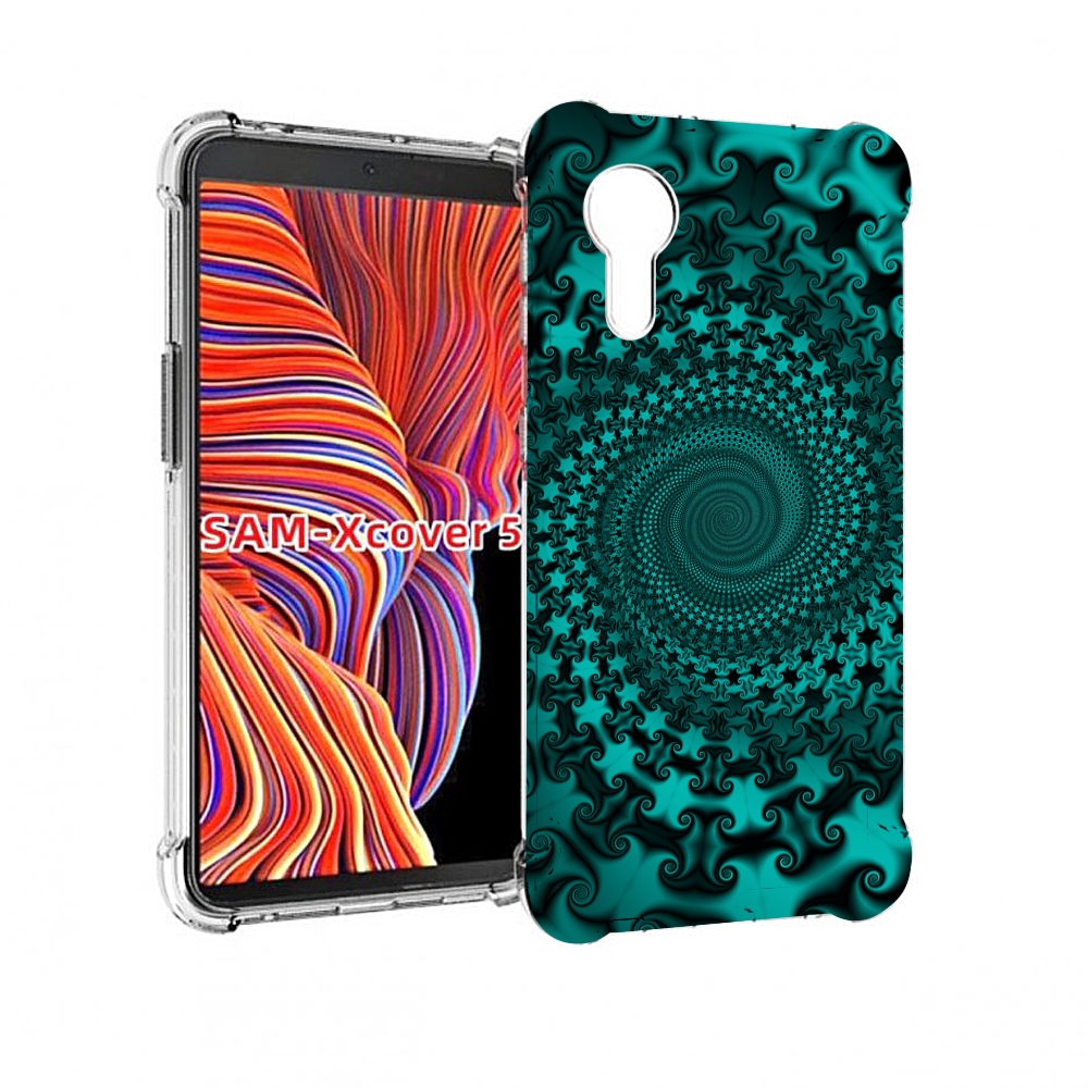

Чехол MyPads зеленый-гипноз для Samsung Galaxy Xcover 5, Прозрачный, Tocco