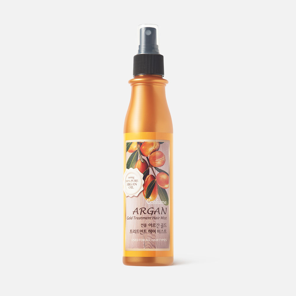 Спрей-кондиционер для волос Confume Argan Gold Treatment Hair Mist для сияния 200 мл