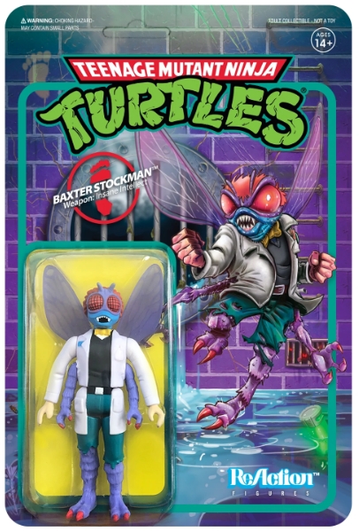 фото Фигурка reaction figure teenage mutant: ninja turtles – wave 2 – baxter stockman (9 см) super7