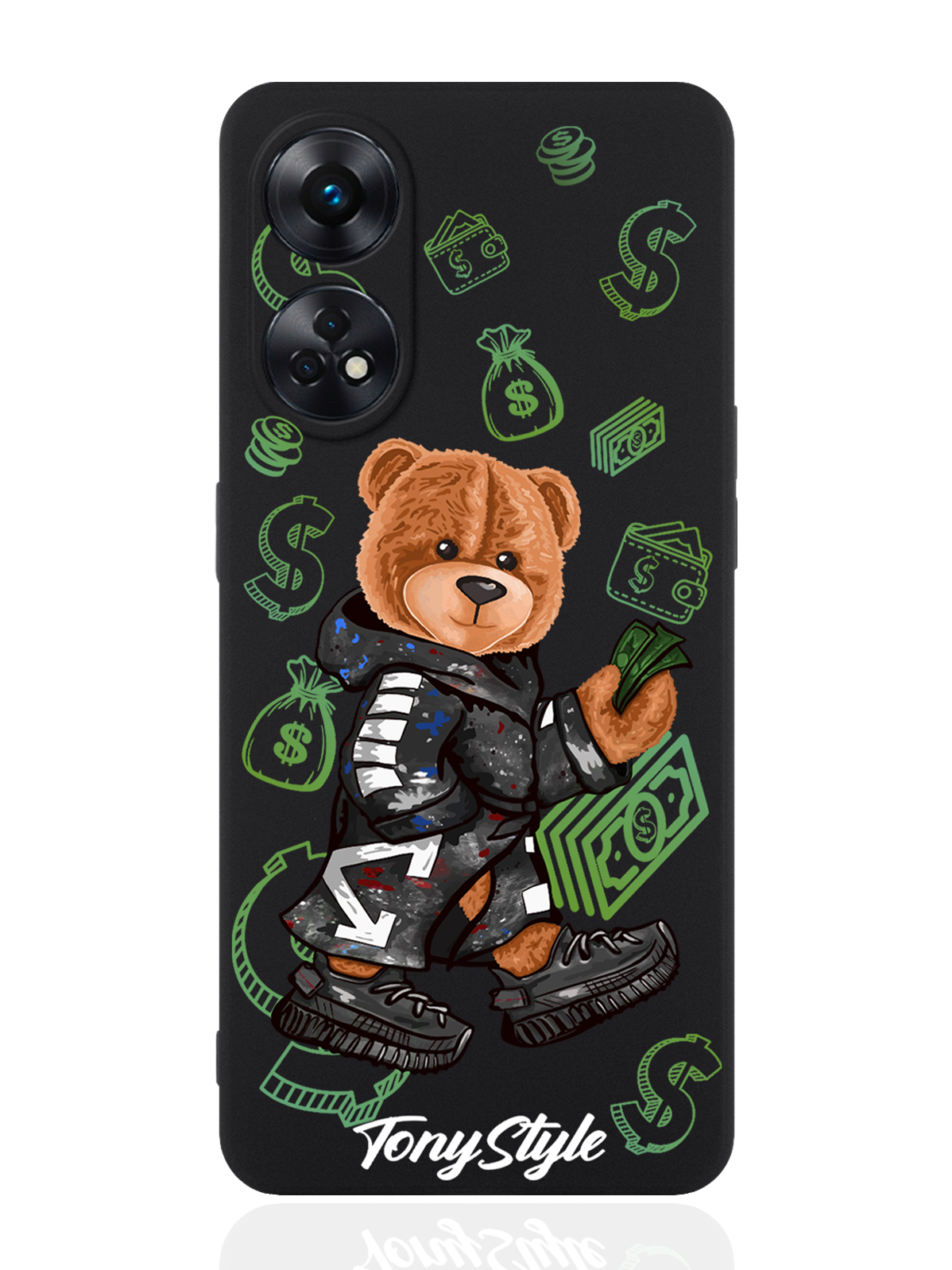 

Чехол для Oppo Reno 8T Tony Style Деньги черный, Коричневый;черный;зеленый