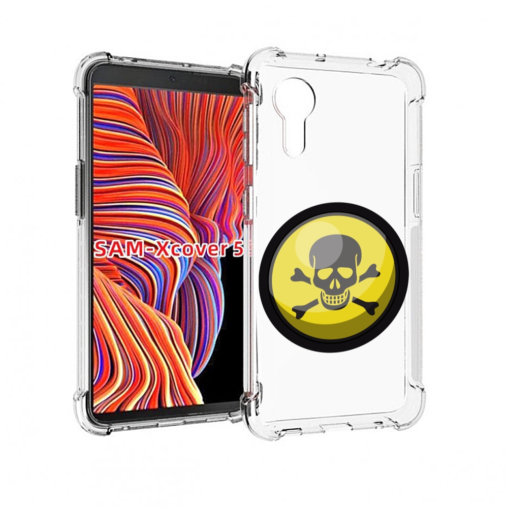 

Чехол MyPads желтый-череп для Samsung Galaxy Xcover 5, Прозрачный, Tocco