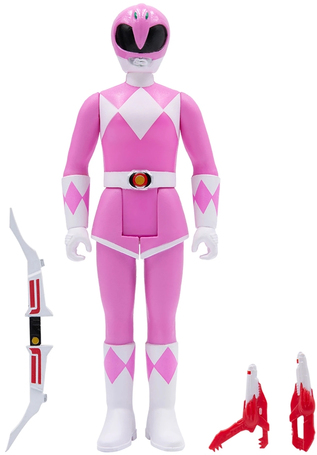 фото Фигурка reaction figure mighty morphin: power rangers wave 2 – pink ranger (9 см) super7