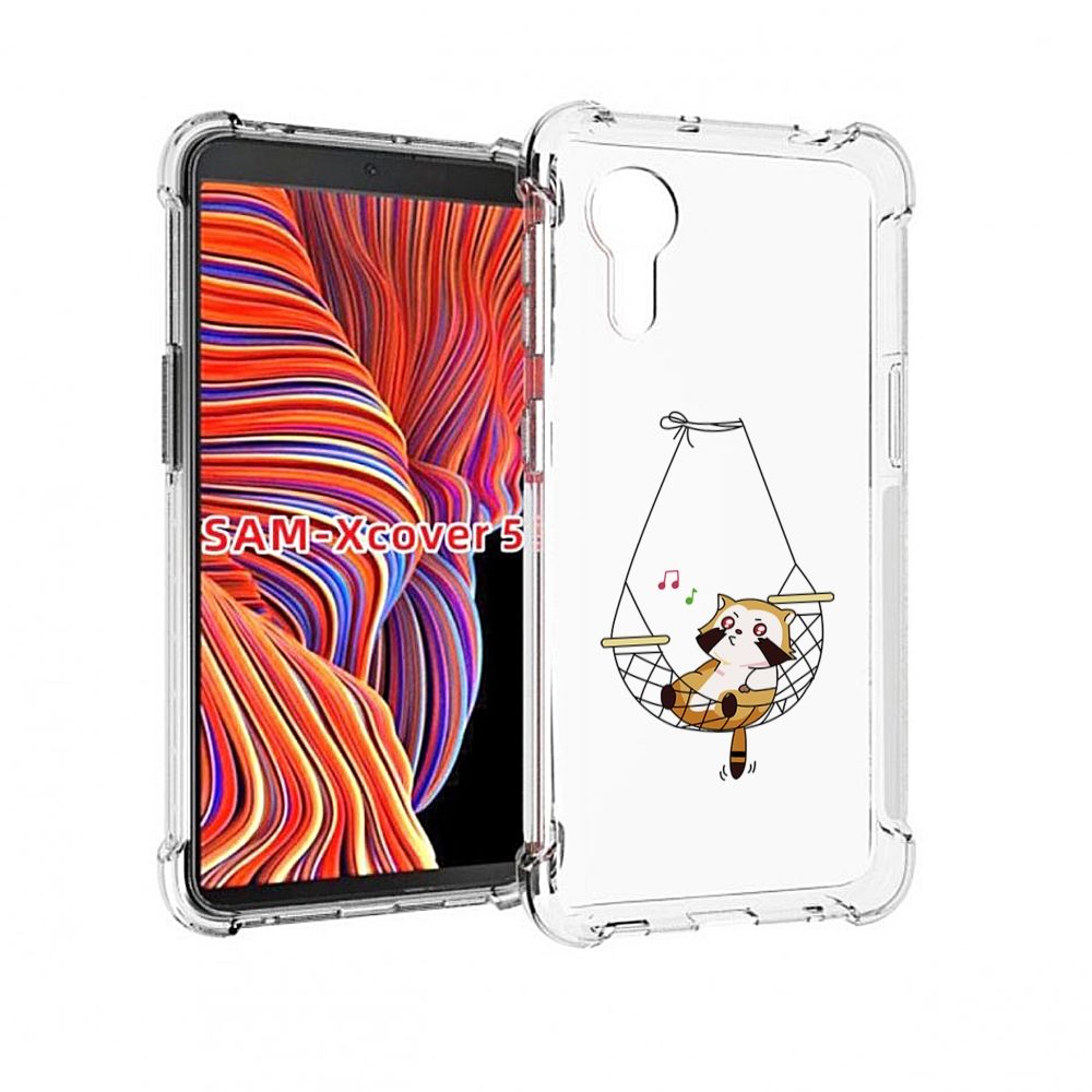 

Чехол MyPads енот-на-гамаке для Samsung Galaxy Xcover 5, Прозрачный, Tocco