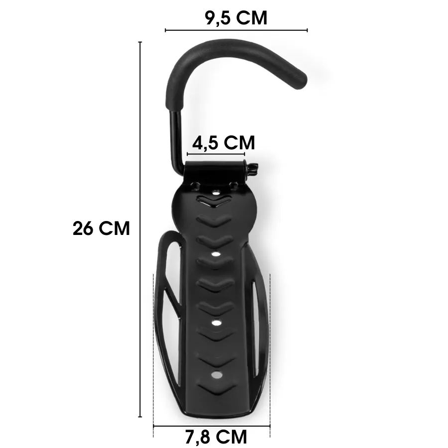 Кронштейн для велосипеда, держатель крюк на стену. Крепление за колесо настенное. Крепеж в