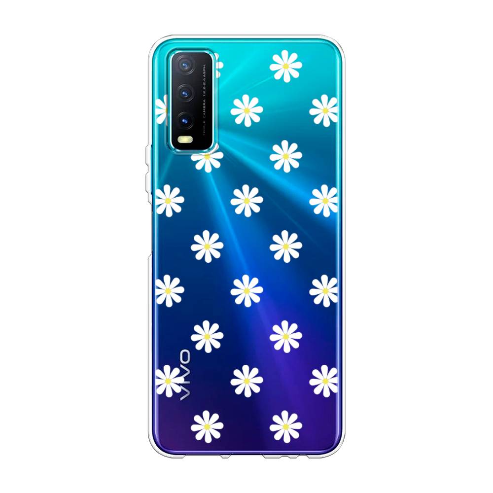 

Силиконовый чехол "Маленькие ромашки" на Vivo Y20, 263650-8
