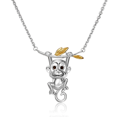 Колье из серебра 50 см PLATINA jewelry 07-0258-00-000-0200, эмаль