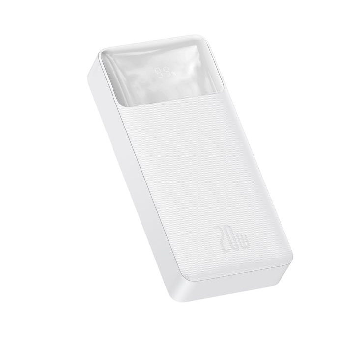 

Внешний аккумулятор Baseus Bipow Digital Display Power Bank 20000mAh 20W White (PPDML-M02)