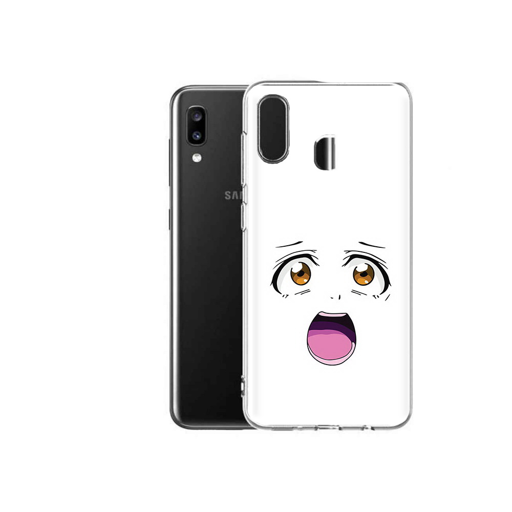 

Чехол MyPads Tocco для Samsung Galaxy A20 аниме лицо, Прозрачный, Tocco