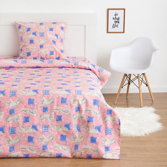 

Постельное бельё 1,5 сп Экономь и Я «Котики» 145х210, 150х210, 50х70 см-1 шт