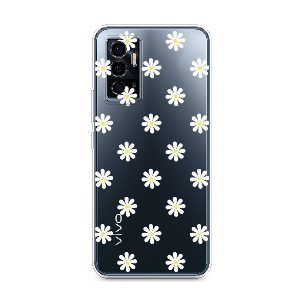 

Силиконовый чехол "Маленькие ромашки" на Vivo V23e, 265950-8