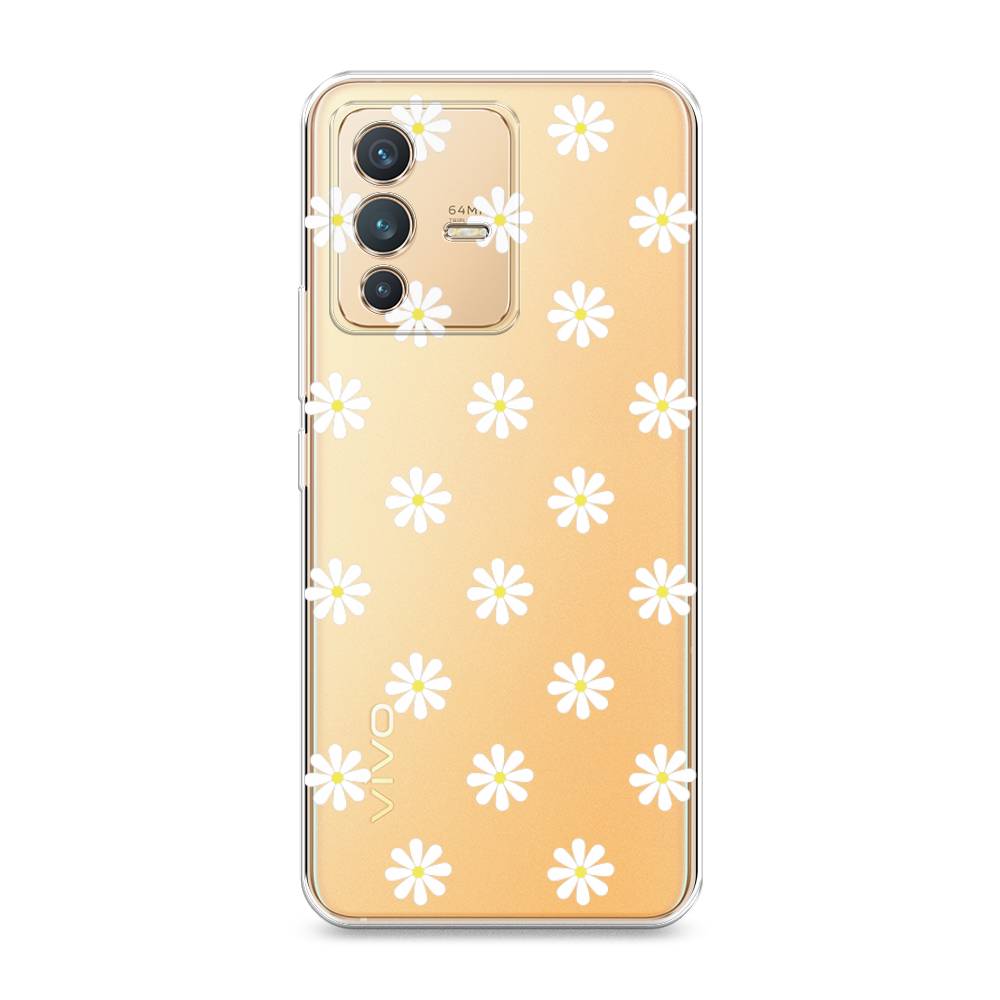 

Силиконовый чехол "Маленькие ромашки" на Vivo V23, 266050-8