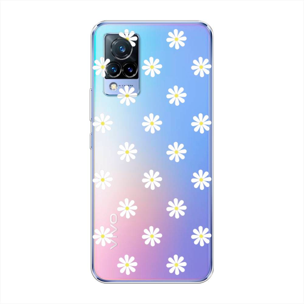 

Силиконовый чехол "Маленькие ромашки" на Vivo V21, 264350-8