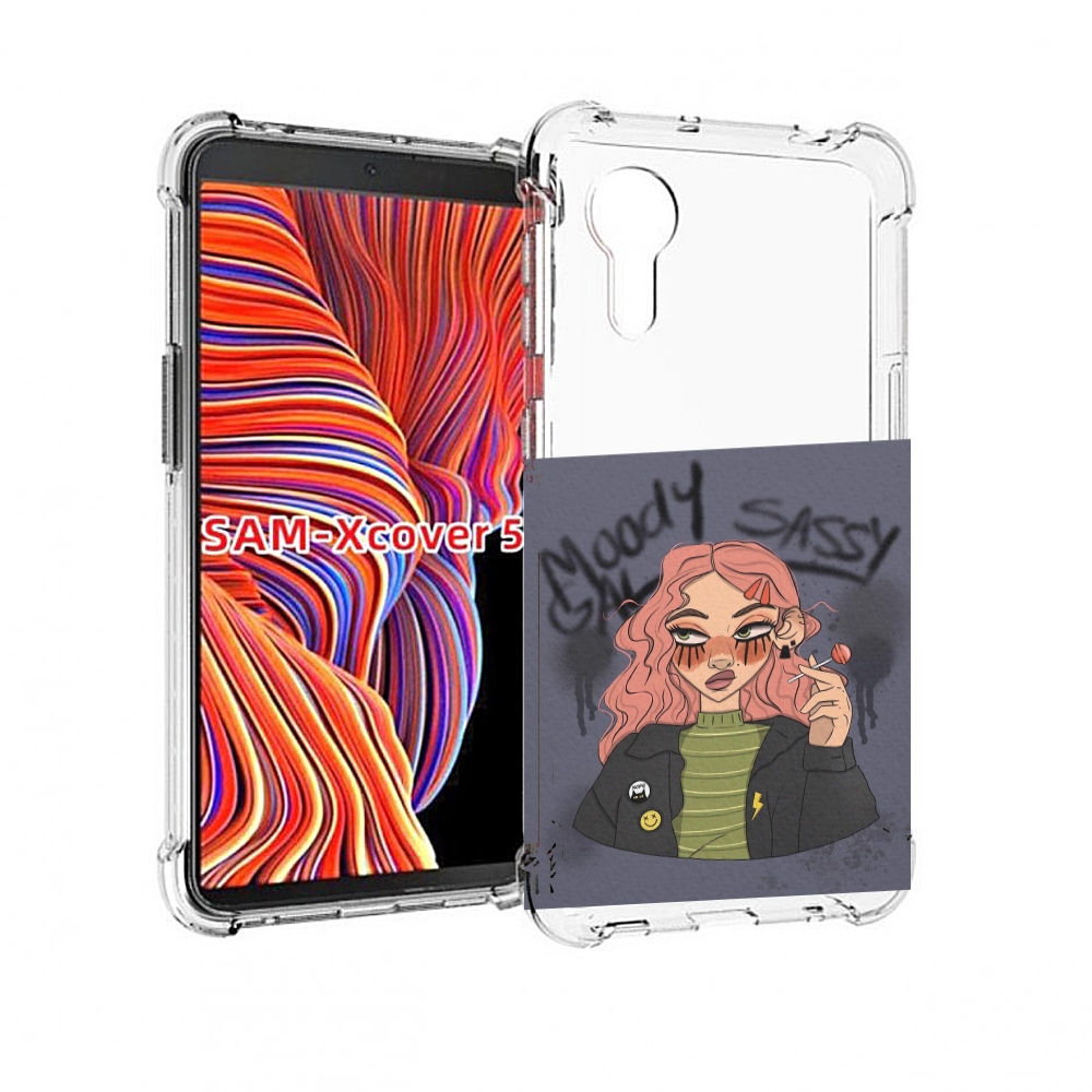 

Чехол MyPads дерзкое-настроение женский для Samsung Galaxy Xcover 5, Прозрачный, Tocco
