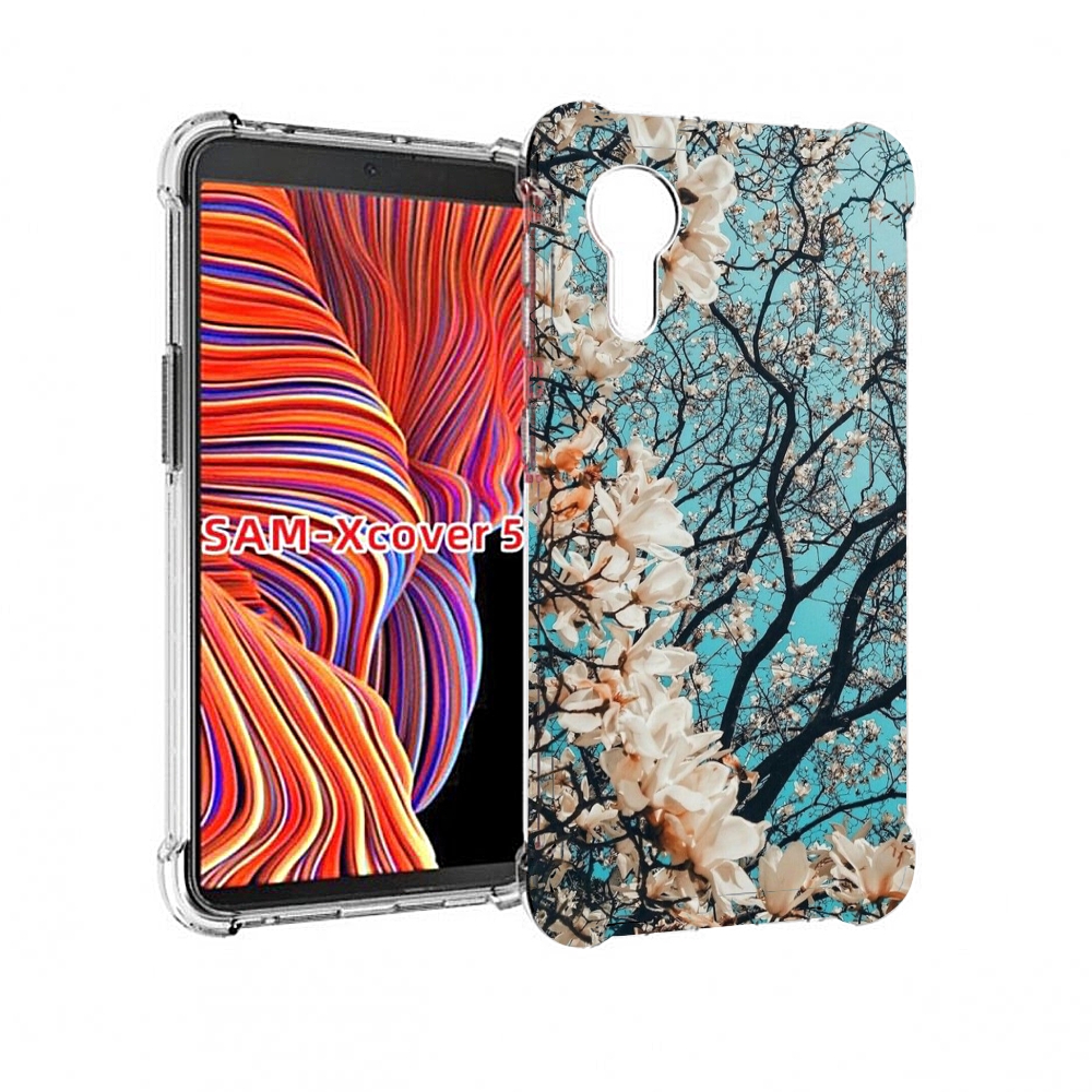 Чехол MyPads дерево-с-цветочками для Samsung Galaxy Xcover 5