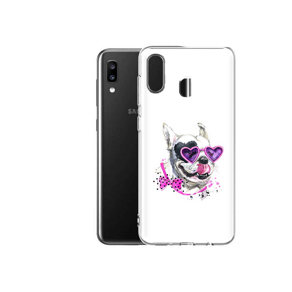 

Чехол MyPads Tocco для Samsung Galaxy A20 акварельный пёс, Прозрачный, Tocco