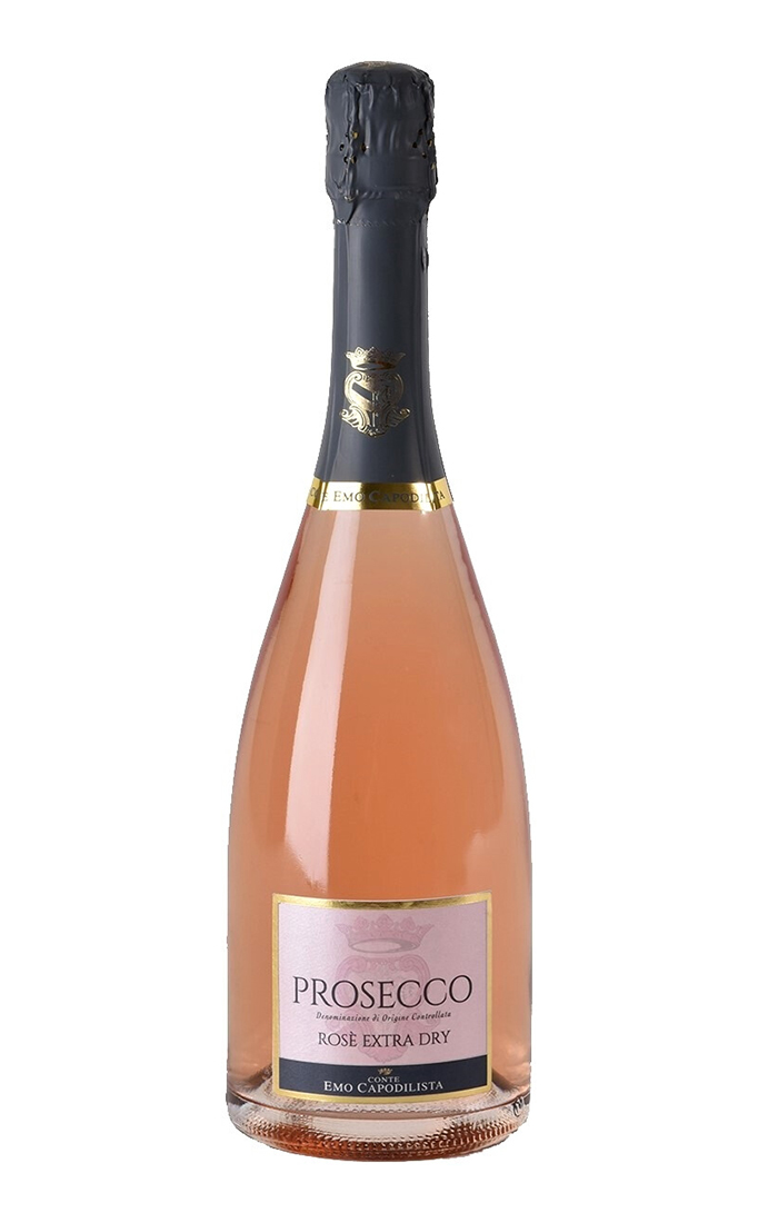 

Игристое вино брют розовое Conte Emo Capodilista Prosecco Rose, Италия, 0.75 л