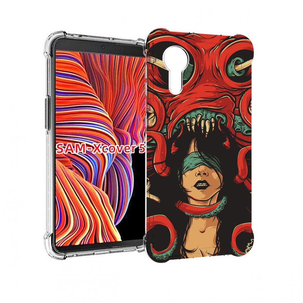 

Чехол MyPads девушку-съедает-осьминог для Samsung Galaxy Xcover 5, Прозрачный, Tocco