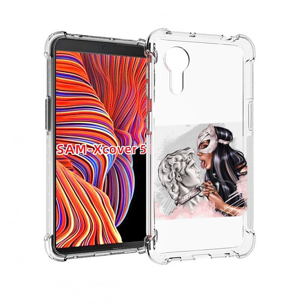 

Чехол MyPads девушка-флирт женский для Samsung Galaxy Xcover 5, Прозрачный, Tocco