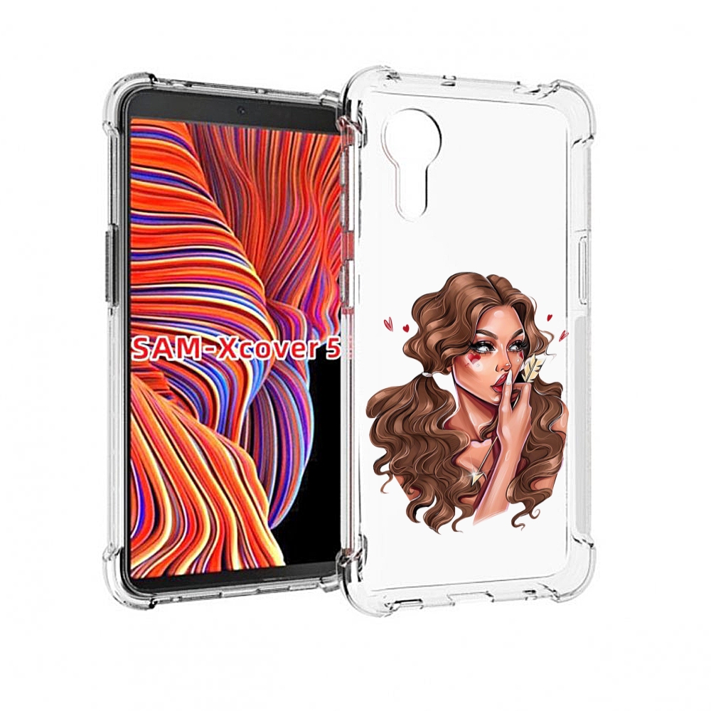 

Чехол MyPads девушка-со-стрелой женский для Samsung Galaxy Xcover 5, Прозрачный, Tocco