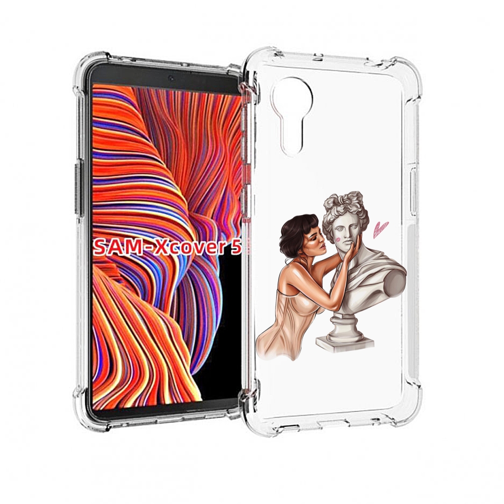 

Чехол MyPads девушка-со-статуей женский для Samsung Galaxy Xcover 5, Прозрачный, Tocco